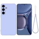 For Samsung Galaxy S25 5G Color Liquid Silicone Phone Case(Purple) - 1
