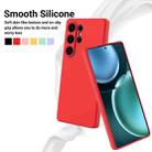 For Samsung Galaxy S25 Ultra Color Liquid Silicone Phone Case(Red) - 3