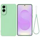 For Samsung Galaxy S25 Edge 5G Color Liquid Silicone Phone Case(Green) - 1