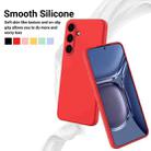 For Samsung Galaxy S25 FE 5G Solid Color Liquid Silicone Dropproof Full Coverage Phone Case(Red) - 3