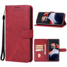 For OnePlus 11R / Ace 2 Leather Phone Case(Red) - 1