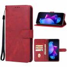 For TECNO Pop 7 Pro Leather Phone Case(Red) - 1