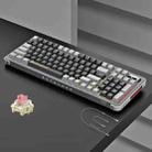 FOETOR Y98 Wireless 2.4G Multi-bluetooth Charging Gaming Keyboard(Grey Black) - 1