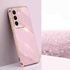 For vivo S16 Pro XINLI Straight Edge 6D Electroplate TPU Phone Case(Cherry Purple) - 1