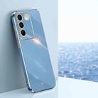 For vivo S16 Pro XINLI Straight Edge 6D Electroplate TPU Phone Case(Celestial Blue) - 1