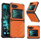 For Motorola Razr 2022 All-inclusive Shockproof Folding Phone Case(Orange) - 1