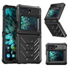 For Motorola Razr 2022 All-inclusive Shockproof Folding Phone Case(Black) - 1