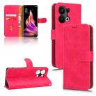 For OPPO Reno9 Pro+ 5G Skin Feel Magnetic Flip Leather Phone Case(Rose Red) - 1