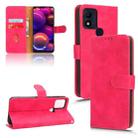 For TCL 305i Skin Feel Magnetic Flip Leather Phone Case(Rose Red) - 1