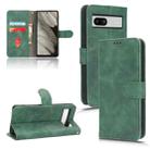 For Google Pixel 7a Skin Feel Magnetic Flip Leather Phone Case(Green) - 1