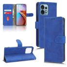 For Motorola Moto X40 Pro Skin Feel Magnetic Flip Leather Phone Case(Blue) - 1