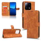 For Xiaomi 13 Pro Skin Feel Magnetic Flip Leather Phone Case(Brown) - 1