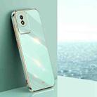 For vivo Y02 4G XINLI Straight Edge 6D Electroplate TPU Phone Case(Mint Green) - 1