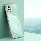 For Xiaomi Redmi K60E XINLI Straight Edge 6D Electroplate TPU Phone Case(Mint Green) - 1