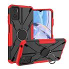 For Motorola Moto E22 Armor Bear Shockproof PC + TPU Phone Case with Ring(Red) - 1