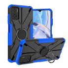 For Motorola Moto E22 Armor Bear Shockproof PC + TPU Phone Case with Ring(Blue) - 1