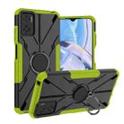 For Motorola Moto E22 Armor Bear Shockproof PC + TPU Phone Case with Ring(Green) - 1