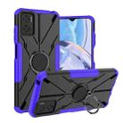 For Motorola Moto E22 Armor Bear Shockproof PC + TPU Phone Case with Ring(Purple) - 1