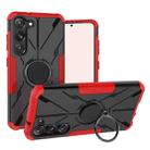 For Samsung Galaxy S23 5G Armor Bear Shockproof PC + TPU Phone Case with Ring(Red) - 1