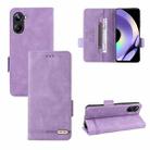 For Realme 10 Pro Magnetic Clasp Leather Phone Case(Purple) - 1