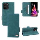 For OPPO Reno9 / Reno9 Pro 5G Magnetic Clasp Leather Phone Case(Green) - 1