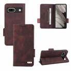 For Google Pixel 7a Magnetic Clasp Leather Phone Case(Brown) - 1