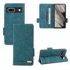 For Google Pixel 7a Magnetic Clasp Leather Phone Case(Green) - 1