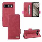 For Google Pixel 7a Magnetic Clasp Leather Phone Case(Red) - 1