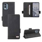 For Nokia X30 5G Magnetic Clasp Leather Phone Case(Black) - 1