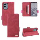 For Nokia X30 5G Magnetic Clasp Leather Phone Case(Red) - 1