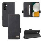 For Samsung Galaxy A34 5G Magnetic Clasp Leather Phone Case(Black) - 1