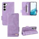 For Samsung Galaxy S23 5G Magnetic Clasp Leather Phone Case(Purple) - 1