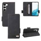 For Samsung Galaxy S23 5G Magnetic Clasp Leather Phone Case(Black) - 1