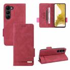 For Samsung Galaxy S23+ 5G Magnetic Clasp Leather Phone Case(Red) - 1