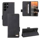 For Samsung Galaxy S23 Ultra 5G Magnetic Clasp Leather Phone Case(Black) - 1