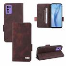 For ZTE Libero 5G III Magnetic Clasp Leather Phone Case(Brown) - 1