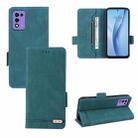 For ZTE Libero 5G III Magnetic Clasp Leather Phone Case(Green) - 1