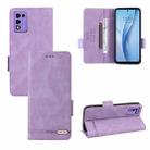 For ZTE Libero 5G III Magnetic Clasp Leather Phone Case(Purple) - 1