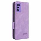 For ZTE Libero 5G III Magnetic Clasp Leather Phone Case(Purple) - 3