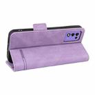 For ZTE Libero 5G III Magnetic Clasp Leather Phone Case(Purple) - 5