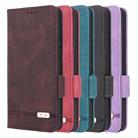 For ZTE Libero 5G III Magnetic Clasp Leather Phone Case(Purple) - 6