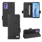 For ZTE Libero 5G III Magnetic Clasp Leather Phone Case(Black) - 1