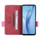 For ZTE Libero 5G III Magnetic Clasp Leather Phone Case(Red) - 4