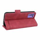 For ZTE Libero 5G III Magnetic Clasp Leather Phone Case(Red) - 5