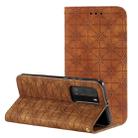 For Huawei P40 Pro Lucky Flowers Embossing Pattern Magnetic Horizontal Flip Leather Case with Holder & Card Slots(Brown) - 1