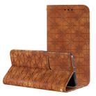 For Huawei P40 Pro+ Lucky Flowers Embossing Pattern Magnetic Horizontal Flip Leather Case with Holder & Card Slots(Brown) - 1