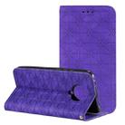 For Xiaomi Redmi K30 Pro Lucky Flowers Embossing Pattern Magnetic Horizontal Flip Leather Case with Holder & Card Slots(Purple) - 1