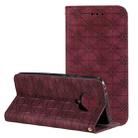 For Xiaomi Redmi K30 Pro Lucky Flowers Embossing Pattern Magnetic Horizontal Flip Leather Case with Holder & Card Slots(Wine Red) - 1