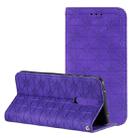 For Xiaomi Redmi 8A Lucky Flowers Embossing Pattern Magnetic Horizontal Flip Leather Case with Holder & Card Slots(Purple) - 1