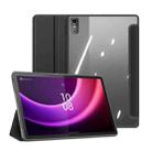 For Lenovo Tab P11 Gen 2 DUX DUCIS TOBY Series Horizontal Flip Leather Tablet Case(Black) - 1